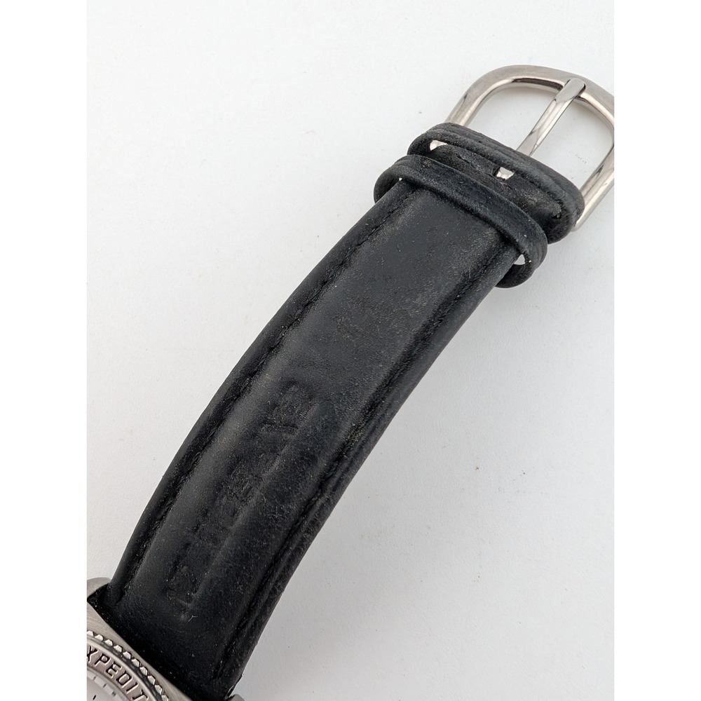1998 Timex Expedition Watch Women 31mm Case Black Leather Band- New Battery - Picture 2 of 6